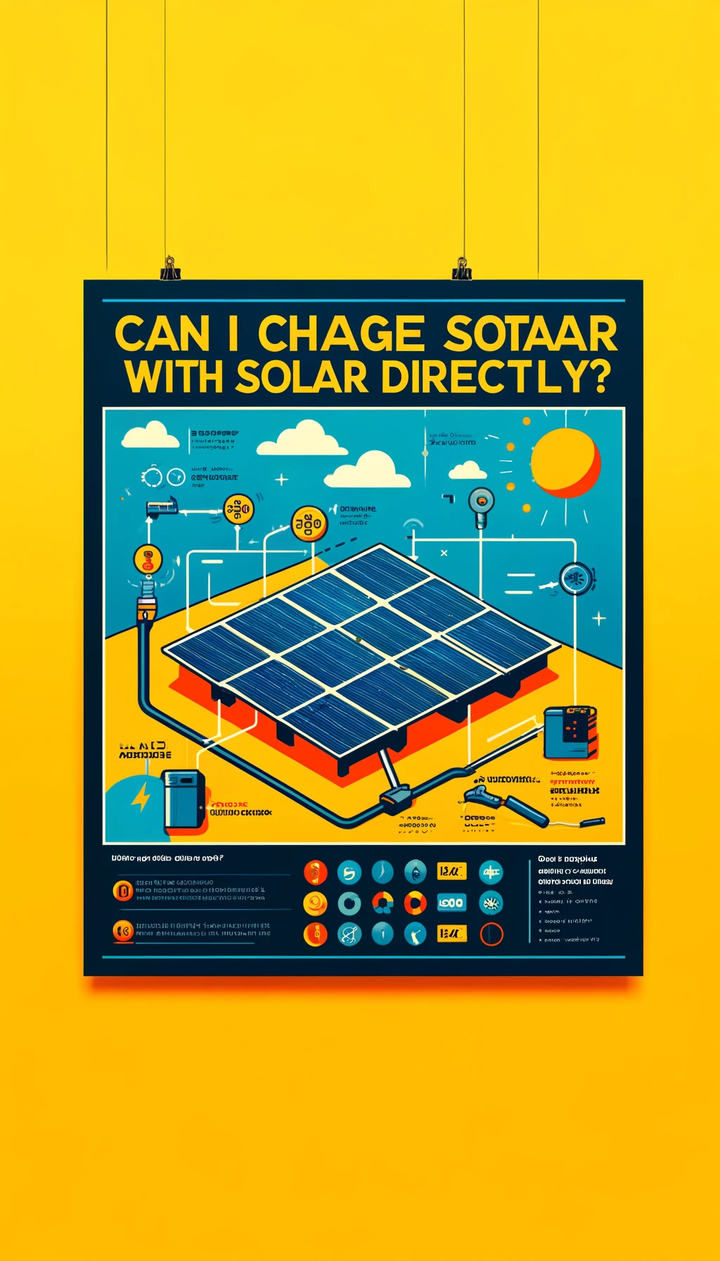 Can I charge battery with solar directly