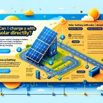 Can I charge battery with solar directly