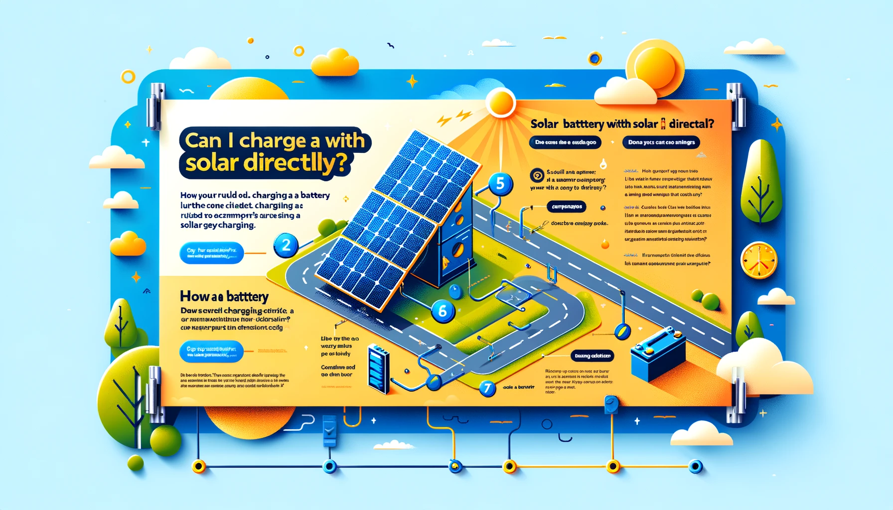 Can I charge battery with solar directly