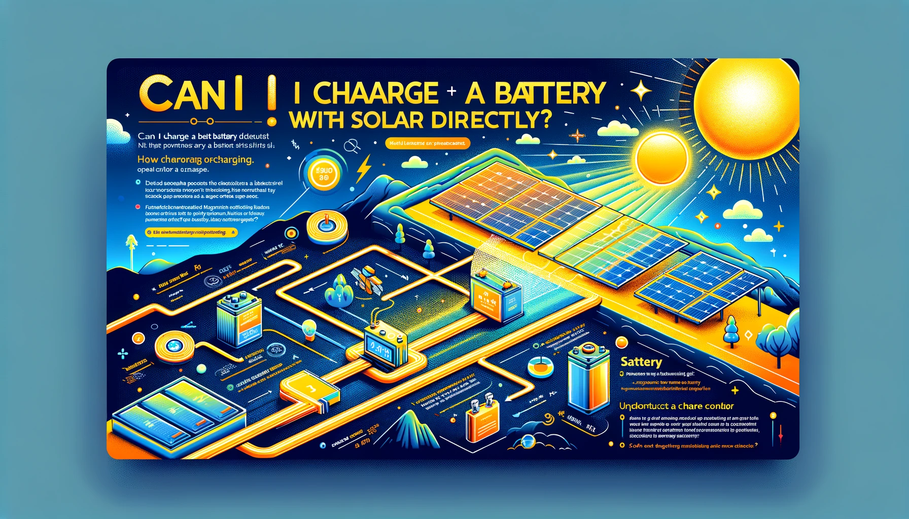 Can I charge battery with solar directly