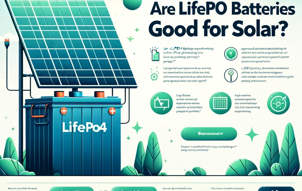 Are LiFePO4 batteries good for solar